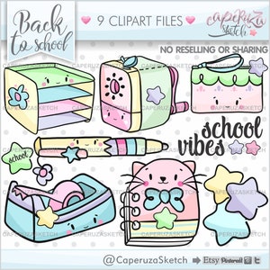 School clipart, school graphics, terug naar school clipart, commercieel gebruik, terug naar school graphics, kat clipart, schoolbenodigdheden, College