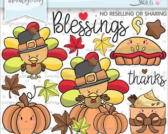 Thanksgiving Clipart, Thanksgiving Graphics, COMMERCIAL USE, Turkey Clipart, Thanksgiving Party, Thanksgiving Celebration, Pumpkin Clipart