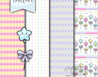 Balloon Digital Paper, Balloon Pattern, COMMERCIAL USE, Birthday Digital Paper, Birthday Pattern, Balloon Party, Scrapbook Party, Balloons