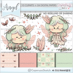 Angel Clipart, Angel Graphics, Angel PNG, Fairy Tale Clipart, Angel Clip Art, Fairy Clipart, Fairy Graphics, COMMERCIAL USE, Fairy Images