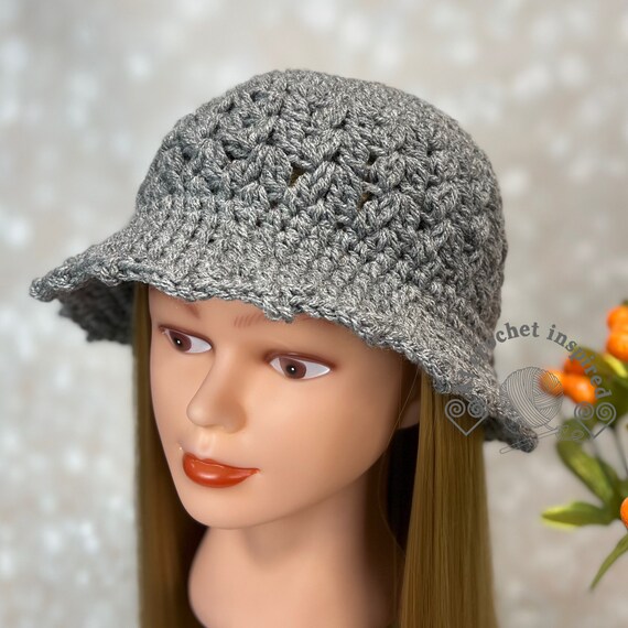 MADE TO ORDER, Crochet Bucket Hat, Crochet Bucket Hat for  display picture 2