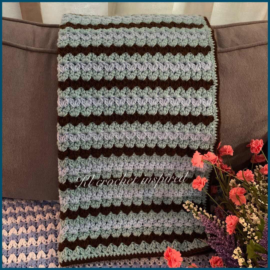 READY TO SHIP Baby Blanket Crochet Blanket Boy Blanket Etsy