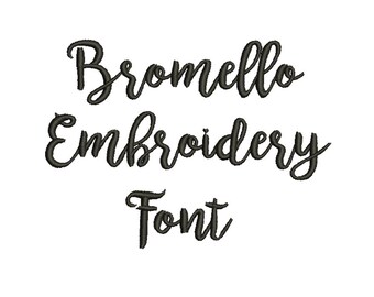 4 Sizes**bromello Embroidery Font Embroidery design- 8 formats machine embroidery design - Instant Download machine embroidery pattern
