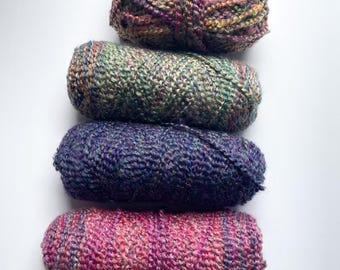 Yarn Bundle: Vintage Lion Brand Homespun Yarn  - Discontinued Colors Lot - Partial/used skeins