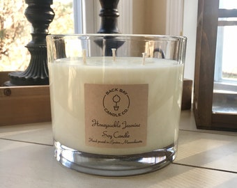 Large 3 wick soy candle, 32 oz  scented soy wax candles handmade, Aromatherapy Candles, birthday candle gift, handmade decorative candles