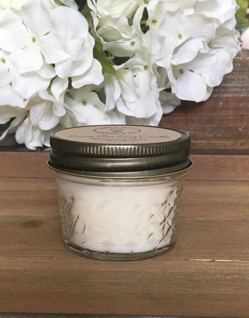 4 Oz Soy Candles, Jelly Jar Candle, 4 Oz Mason Jar Candles, Handmade Soy Candles, Small Glass