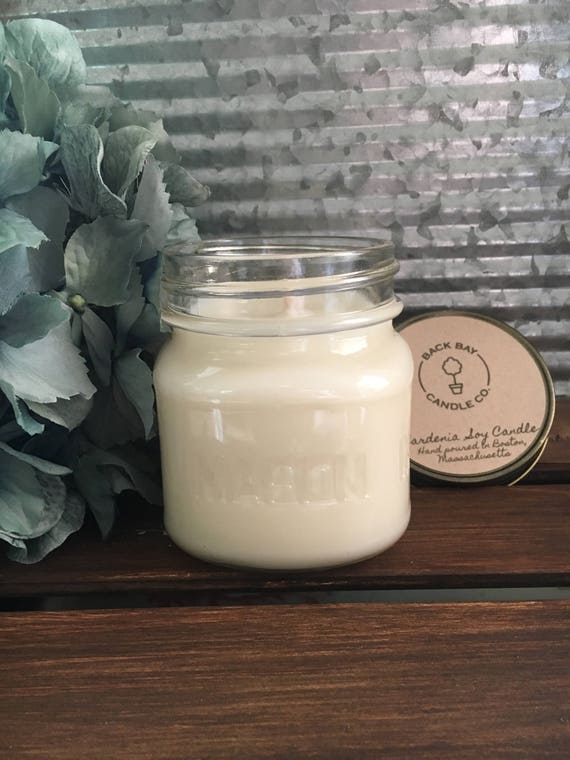 Vintage Mason Jar Soy Candle 8 oz Hand Poured All Natural Soy Farmhouse