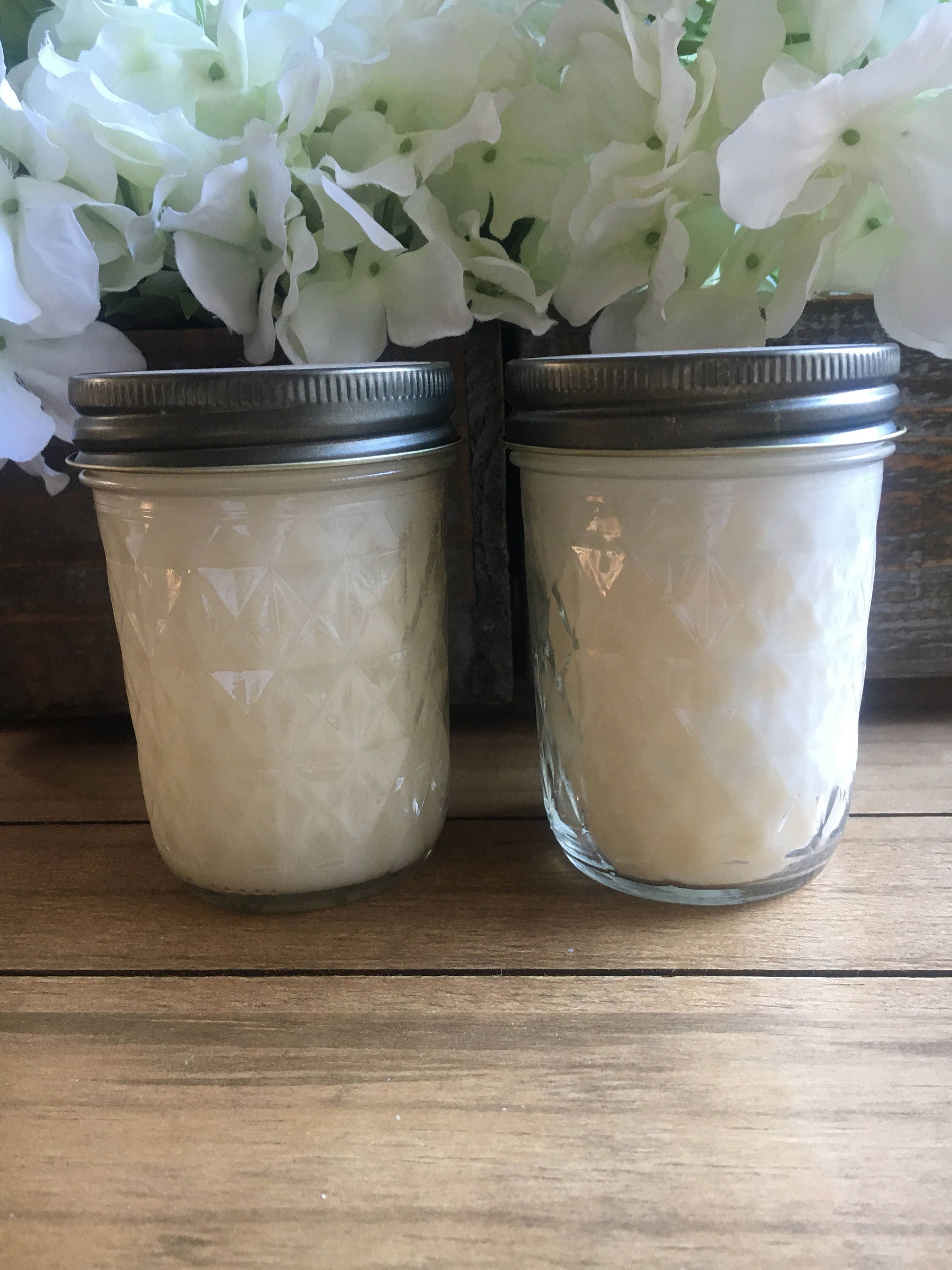 8 oz glass jelly jar soy candles favor gifts mason jar soy Etsy