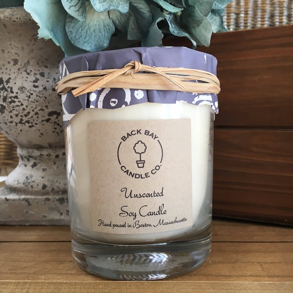Unscented Candle Etsy