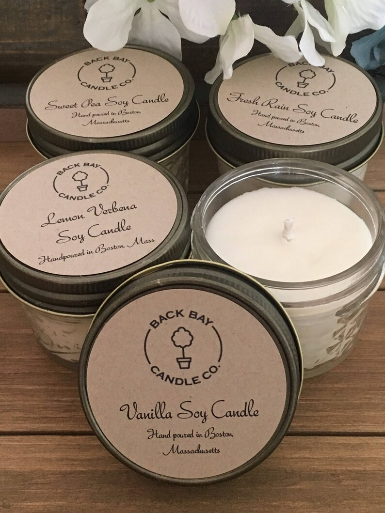 Candle Gift Set 4 Soy Candles in a Gift Box Choose 4 Etsy