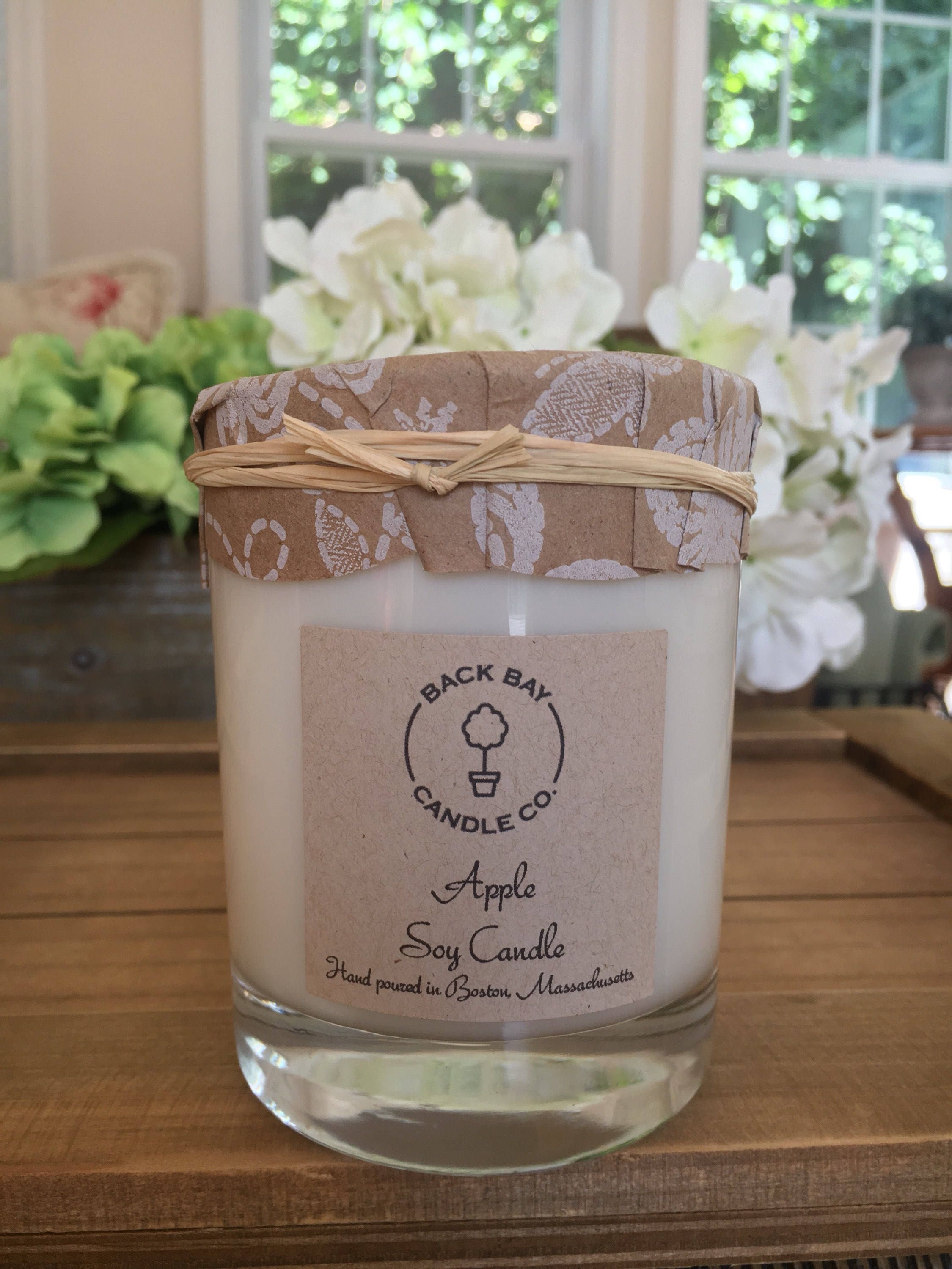 Apple Soy Candle 14oz Macintosh Apple Candle Fall Candle Etsy UK