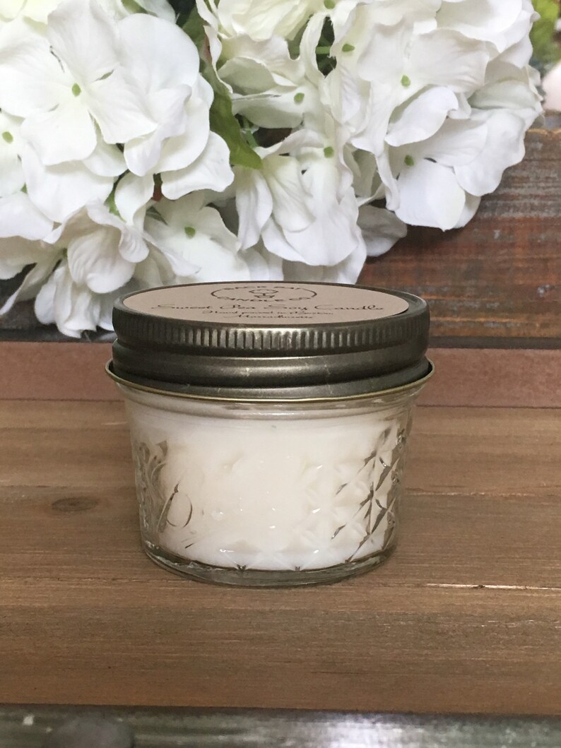 Handmade Soy Wax Candles 4 Oz Jelly Jar Candles Scented Etsy