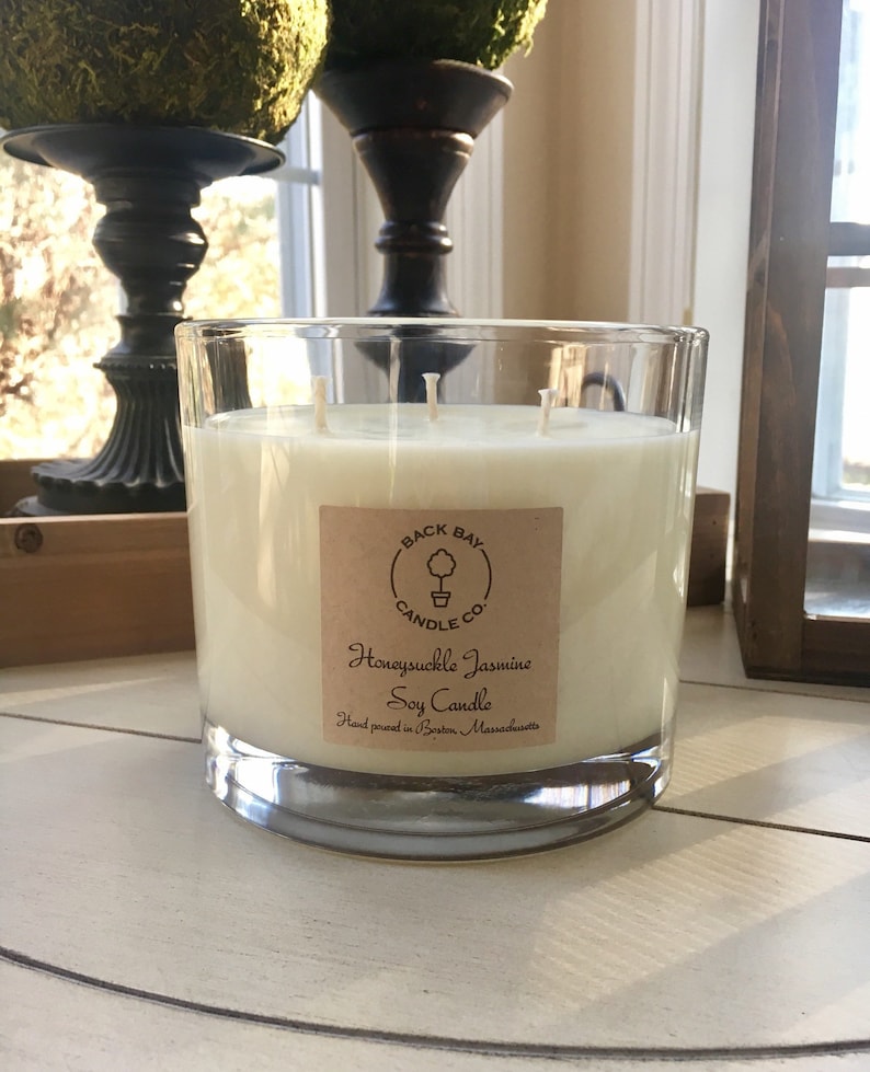 Large Soy Candle With 3 Wicks Luxury Candle Soy Candle Etsy