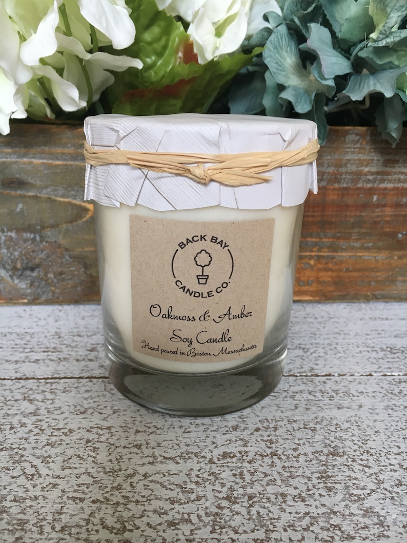 Oakmoss & Amber Soy Wax Candle 14 Oz Cologne Scented Candle - Etsy