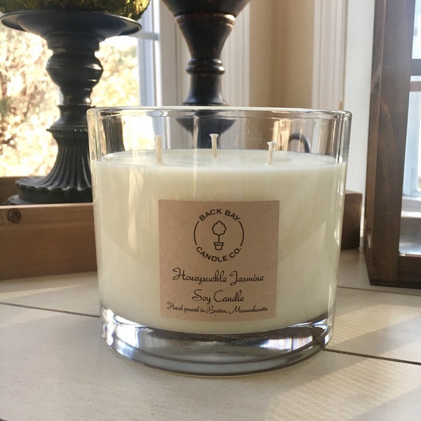Large 3-Wick Soy Candle: 32 oz Luxury Handmade Candle