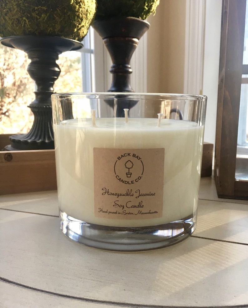 Large Soy Candle With 3 Wicks 32 Oz Candle, Luxury Candle Gift, Soy