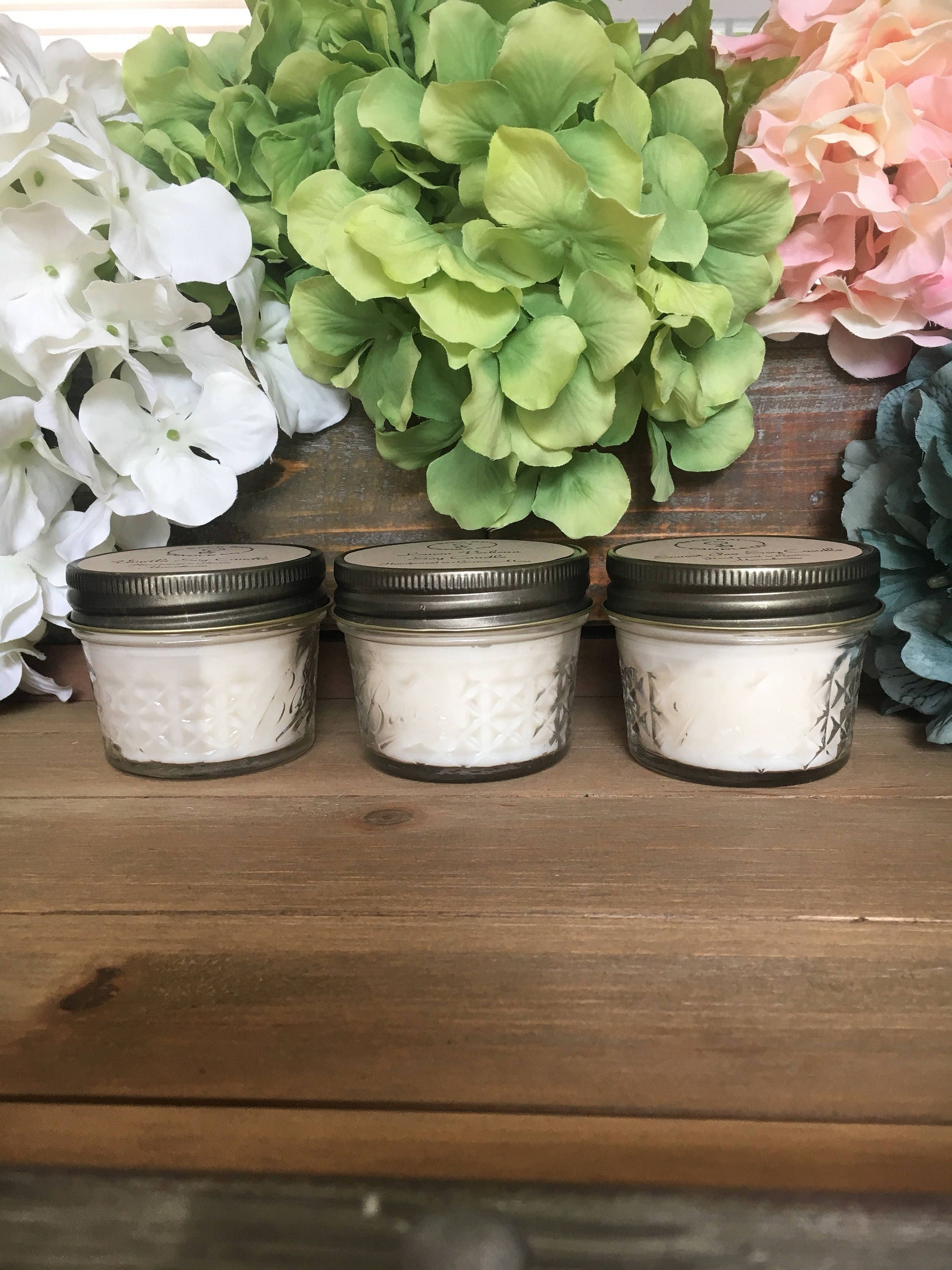 12 Soy Candles in 4 Oz Jelly Jar Candles With Customized Etsy UK
