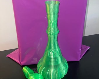 Green Translucent I dream of Jeannie Inspired Bottle Evil sister edition. 13 Inches