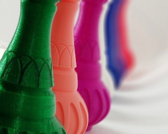 Halloween Special!! I Dream of jeannie Inspired Bottle with Cork. 13 Inches Tall /  Random Color Bottle