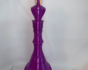 PURPLE Translucent jeanniee Inspired Bottle with Cork Custom collectors Limited edition. 13 Inches Tall fan art