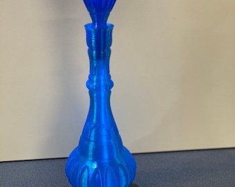 BLUE Jeannie Inspired Bottle with top, Custom collectors Dream edition. 13 INCHES TALL