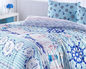 Mega Moda Nazen Bed Linen Set  Duver Cover  Bedding Sheet Set