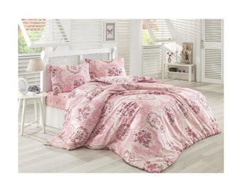 Mega Moda Nazen Bed Linen Set Duver Cover Bedding Sheet Set
