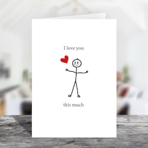 Je t’aime tellement carte | I Love You Card For Wife Friend Girlfriend Anniversary Birthday Love Card Art Card