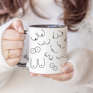 Funny & Rude Boobs Gift Mug, Boob Mug, Tiny Titties Mug, Boob Mug, Boobs, Tits, Breasts Cup, Funny Feminist Mug, Funny Boob Gift