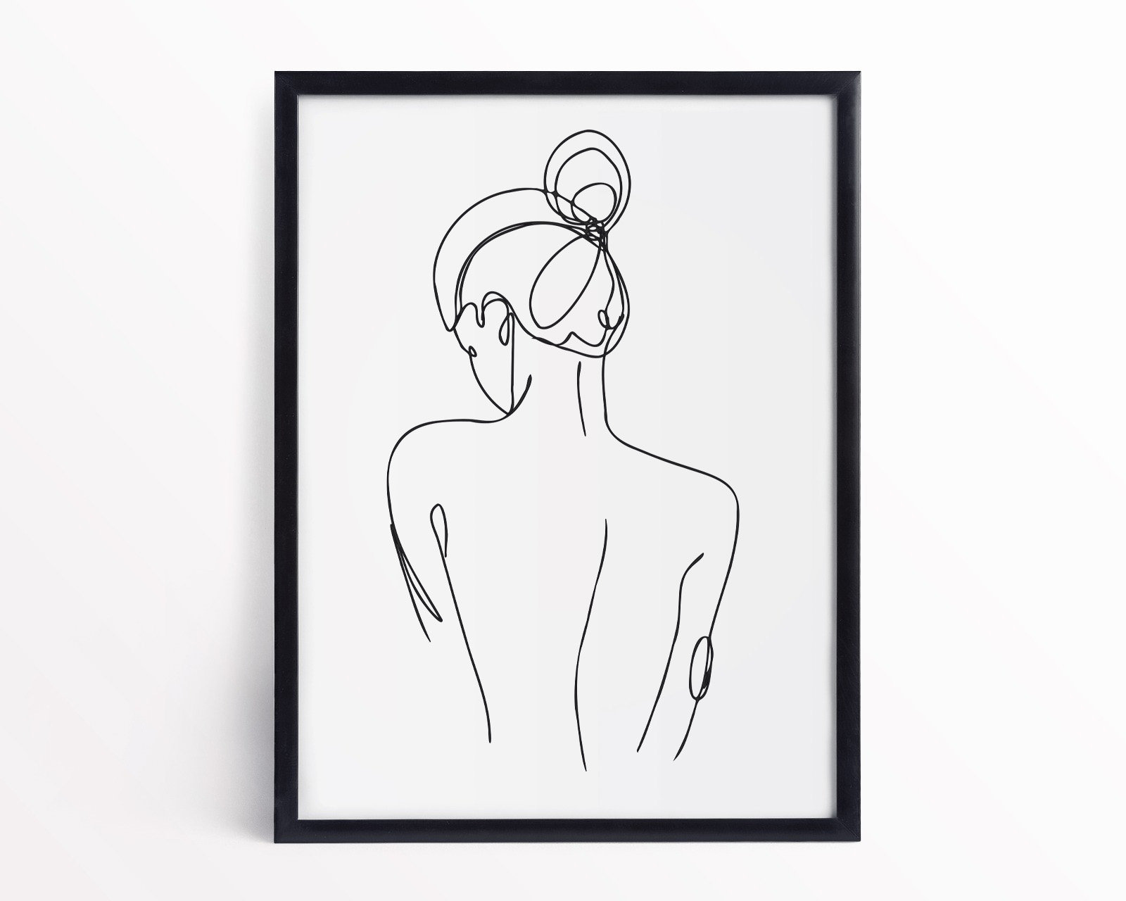 Female Form Line Art Print Set | Minimalist Fashion Drawing - Etsy