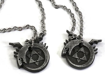 Locket Ouroboros Symbol-Aluminum Metal for Cosplay-Homunculi LKT1