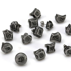FFXIV ALL 20 Soul Crystal Earring Pairs Bundle/Job Stone FF14 Final Fantasy 14 -Stainless Steel Stud- ERG1