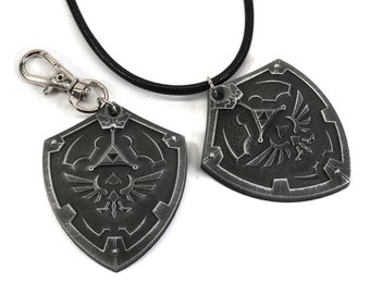 Zelda Hylian Shield Legend of Zelda Breath of the Wild Necklace - Nintendo/Zelda Gift KY1