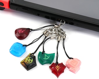 FFXIV Soul Crystal Phone Charm CLEAR Glow in the Dark Job stone - FF14 Final Fantasy 14