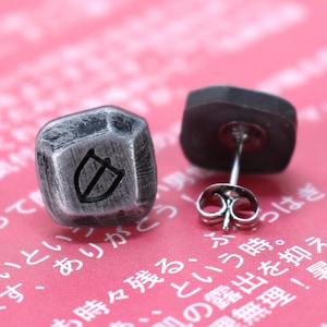 Paladin FFXIV Soul Crystal Earrings Pair/Job Stone FF14 Final Fantasy 14 FFXIV Charm -Stainless Steel Stud- ERG1