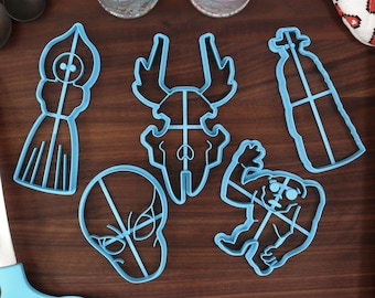 Cryptid Cookie Cutters Set: Halloween Party Baking
