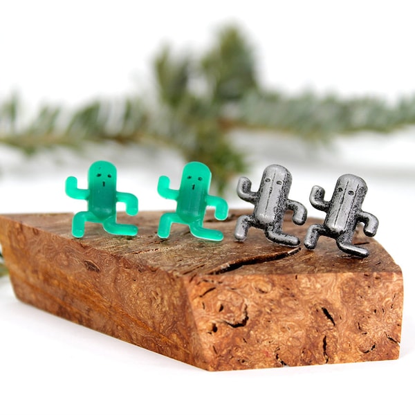 Final Fantasy XV Cactuar Earrings: Stainless Steel Studs ERG1