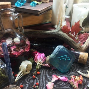 Machinist Soul Crystal: Hand Painted FFXIV Job Stone PJSKY1 image 10