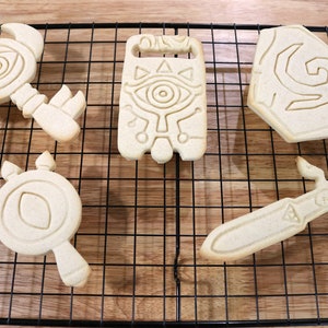 Legend of Zelda Cookie Cutters: Master Sword, Shield, Sheikah Slate image 7