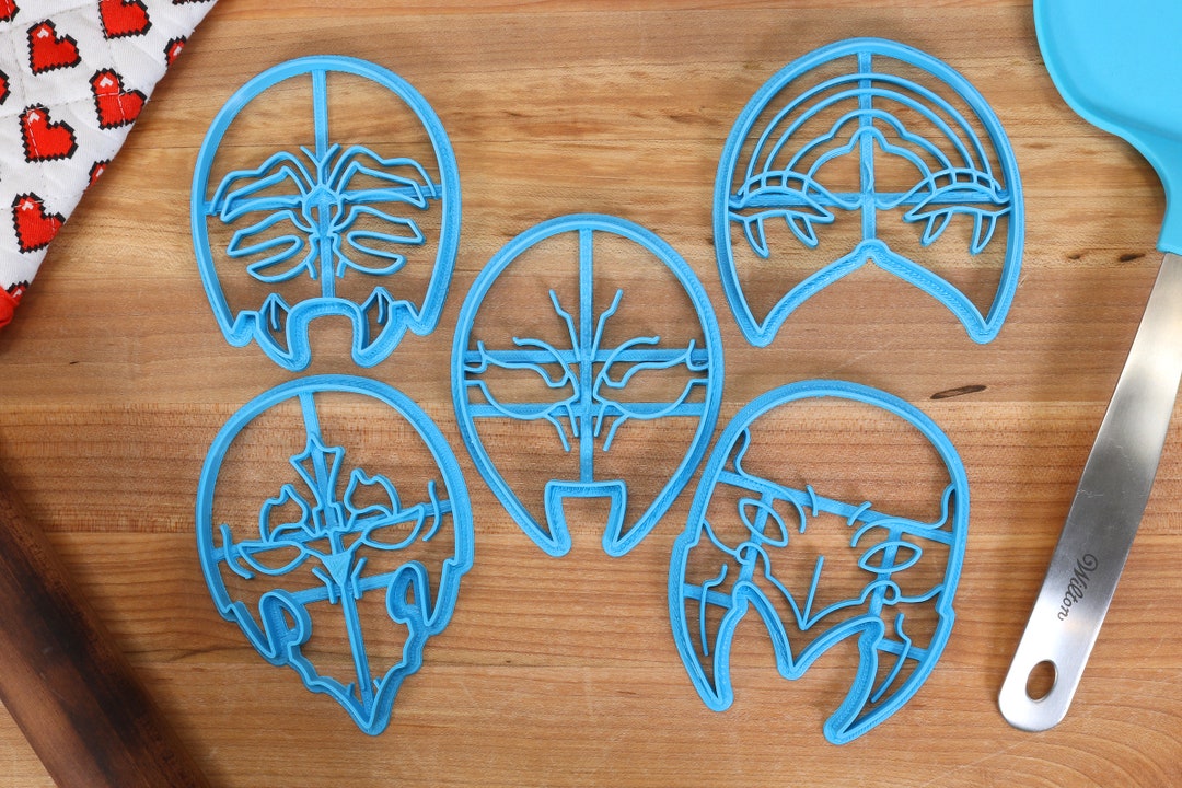 FFXIV Ascian Mask Cookie Cutters Elidibus, Emetselch, Igeyorhm