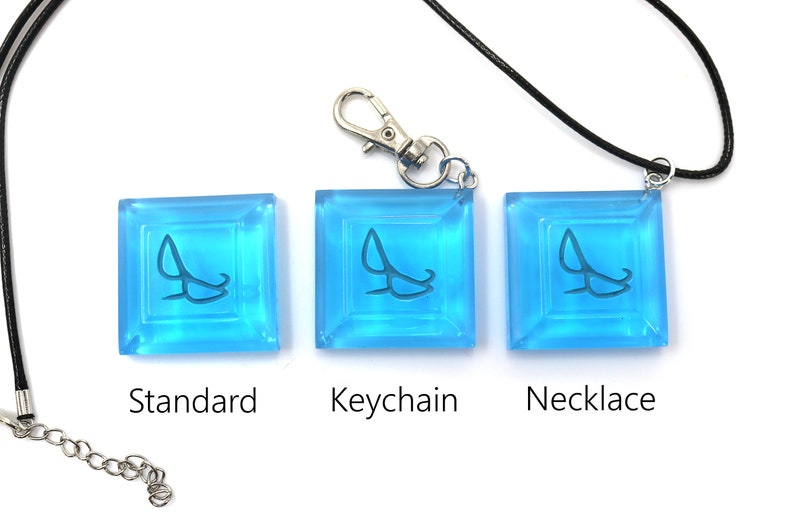 Blue Mage Soul Crystal: FFXIV Job Stone, Hand Painted Resin PJSKY1 image 3