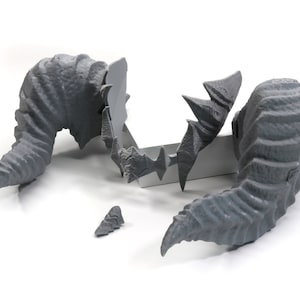 FFXIV Au&#39;ra Male Horns 04 DIY Cosplay Prop Kit - Final Fantasy 14