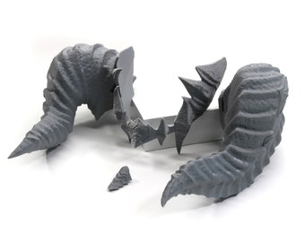 FFXIV Au'ra Male Horns 04 DIY Cosplay Prop Kit - Final Fantasy 14