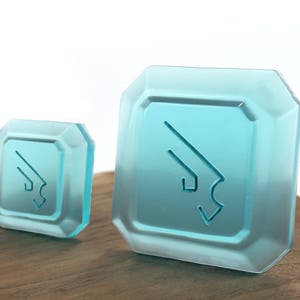 Machinist Soul Crystal: Hand Painted FFXIV Job Stone PJSKY1 image 2