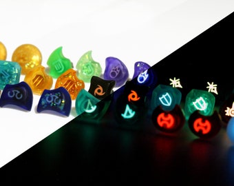 FFXIV Glow Soul Crystal Earrings/Job Stone FF14 Final Fantasy 14 - Dawntrail Pictomacer and Viper - Stainless Steel Stud- JSER1