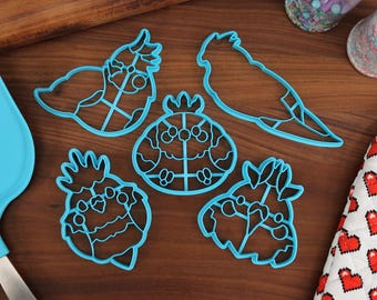 Pied Cockatiel Cookie Cutter - Bird Lover Baking