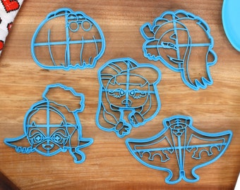 Splatoon 3 Cookie Cutters Set 1 - Frye, Shiver, Big Man, Harmony, Jel La Fleur - Splatoon Gift