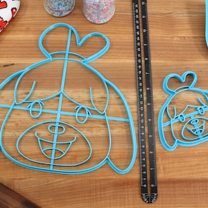 XL 12 Inch Isabelle Cookie Cutter - Animal Crossing New Horizons / Nintendo Gift image 1