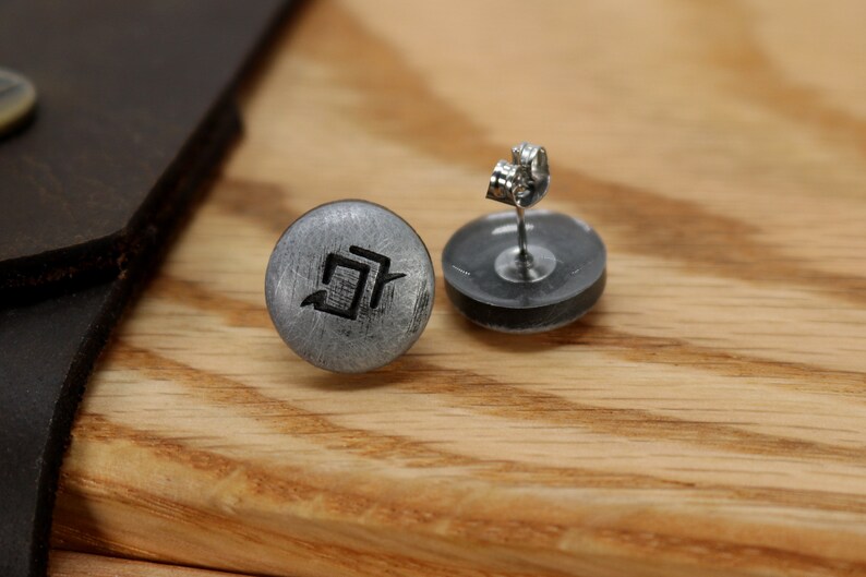 Astrologian FFXIV Soul Crystal Earrings: Stainless Steel Studs ERG1 image 3