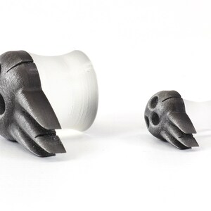 Lord Death Mask Gauges Pairs 3-35mm Sizes / Soul Eater Gauge Plugs Dark ...